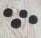 Меховая Пуговица из Искусственного меха, Артикул 008-ПМ, Пуговица черная круглая, Пуговица для шуб, Декоративная Пуговица.