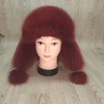 Женская Шапка Зимушка из Песца М-003-П Меховая шапка из натурального меха